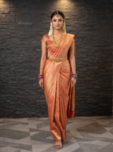 MIMOSA Rani Kanjivaram Art Silk Saree — pose 6 styling detail