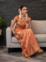 MIMOSA Rani Kanjivaram Art Silk Saree — pose 8 styling detail