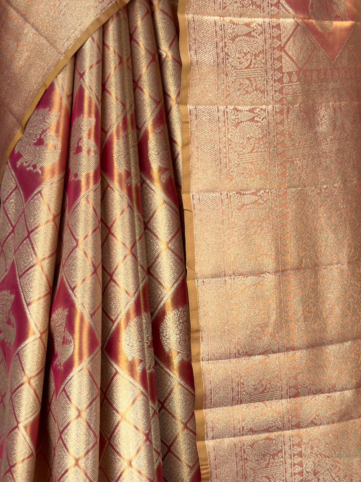 MIMOSA Rani Kanjivaram Art Silk Saree — fleets shot full lifestyle