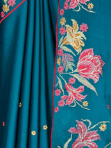 MIMOSA Sapphire Banarasi chiffon Saree — fleets shot full lifestyle