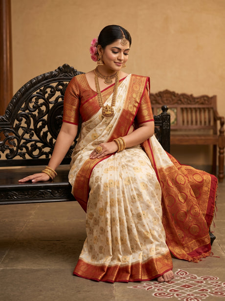 MIMOSA Saree Saree — front view on mannequin