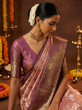 MIMOSA Gajari Kanjivaram Art Silk Saree — pose 10 styling detail