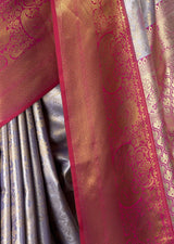 MIMOSA Lavender Kanjivaram Art Silk Saree — fleets shot full lifestyle
