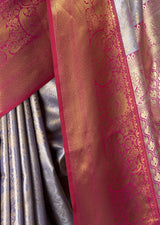 MIMOSA Lavender Kanjivaram Art Silk Saree — fleets shot full lifestyle