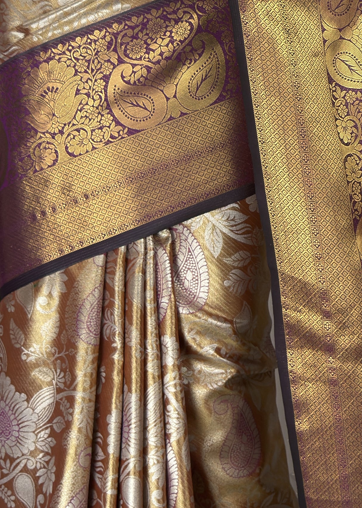 MIMOSA Maroon Kanjivaram Art Silk Saree — fleets shot full lifestyle