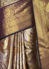 MIMOSA Maroon Kanjivaram Art Silk Saree — fleets shot full lifestyle