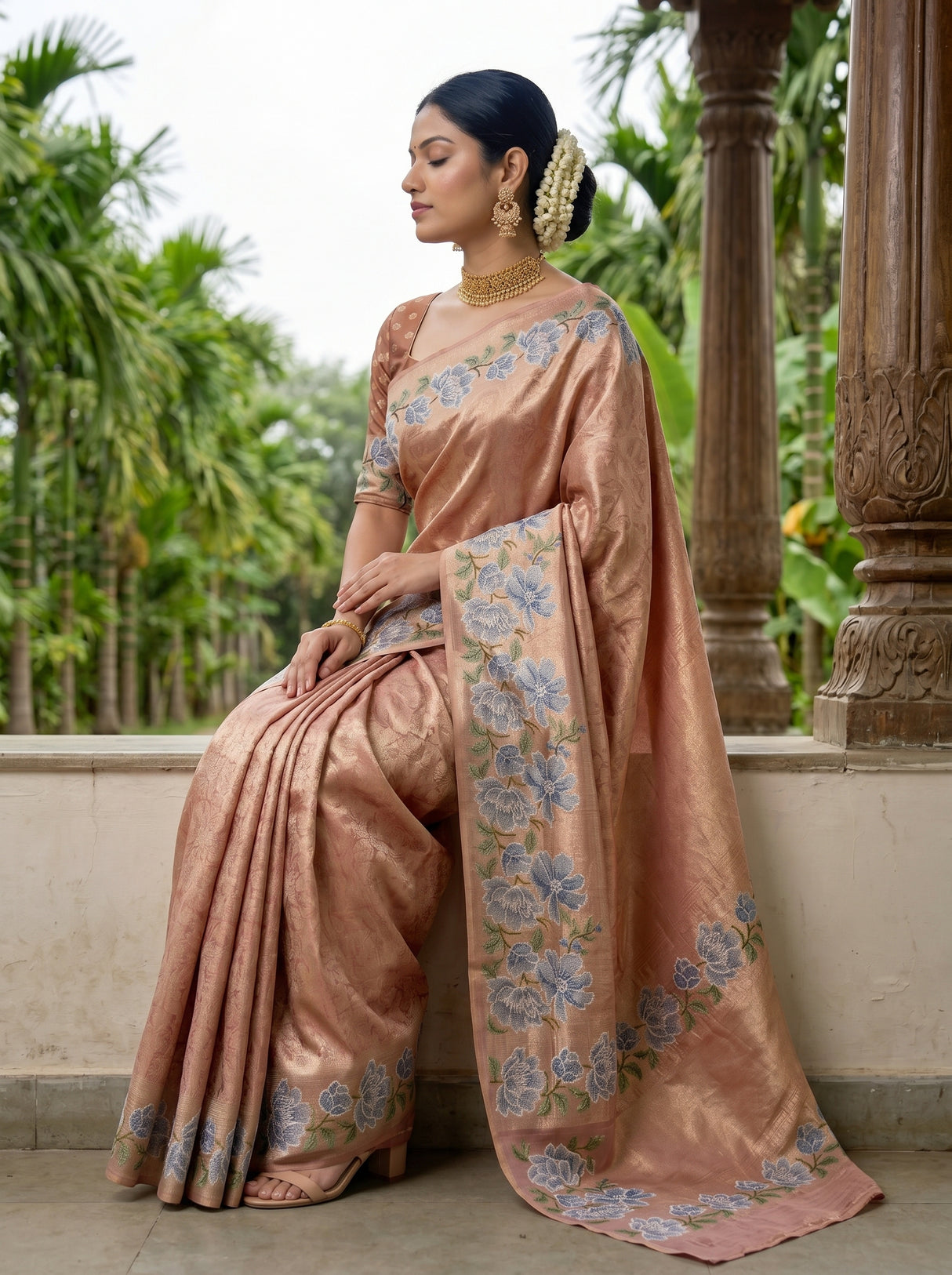 MIMOSA Saree Saree — pose 3 styling detail