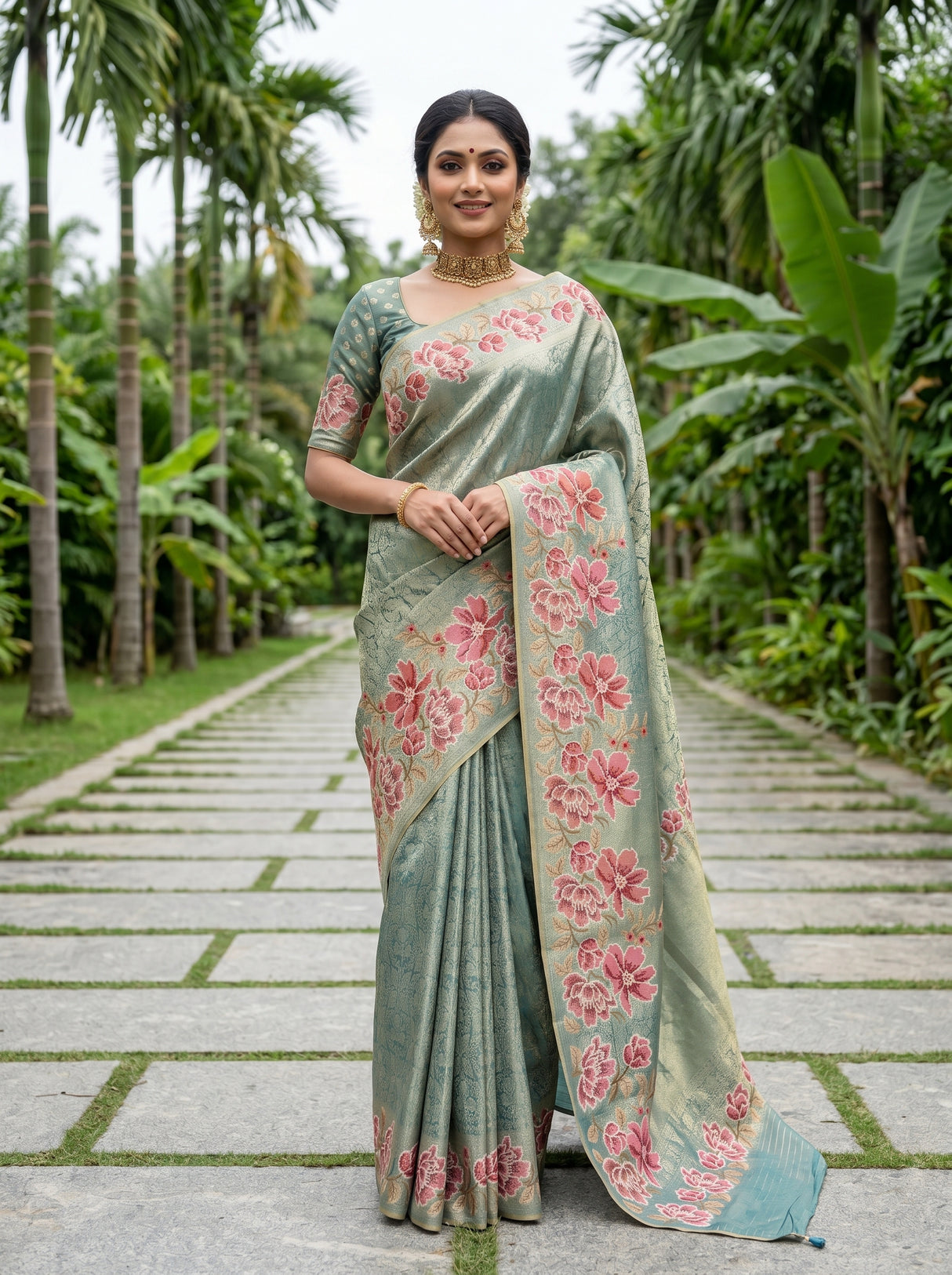 MIMOSA Saree Saree — front view on mannequin