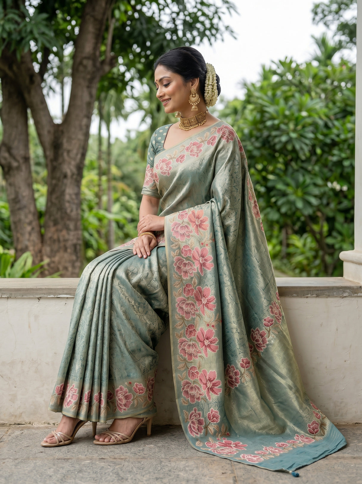 MIMOSA Saree Saree — pose 3 styling detail