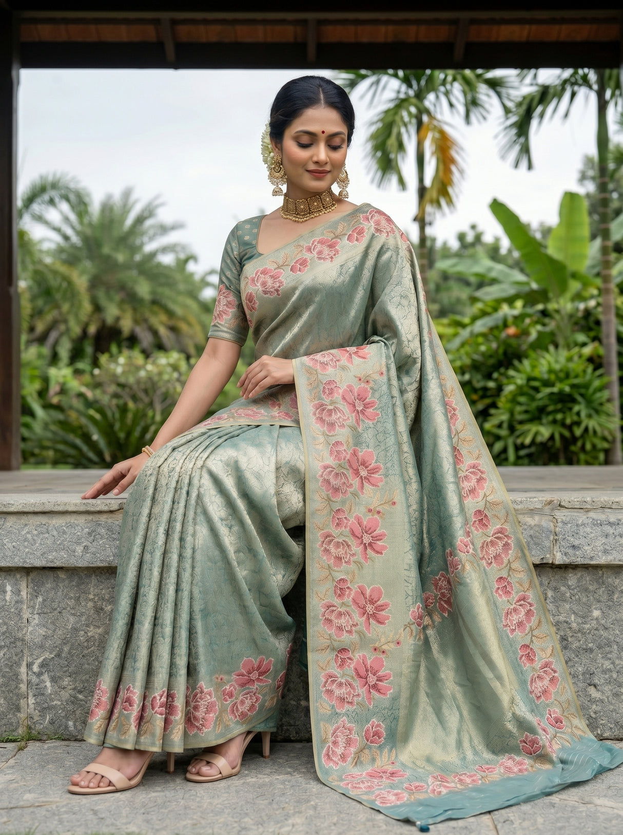MIMOSA Saree Saree — pose 8 styling detail
