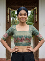 MIMOSA Saree Saree — blouse close-up
