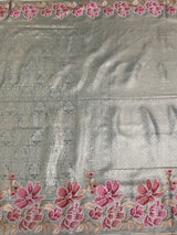 MIMOSA Saree Saree — pallu and zari work detail