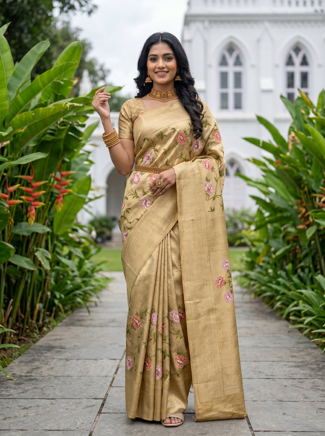 MIMOSA Saree Saree — front view on mannequin