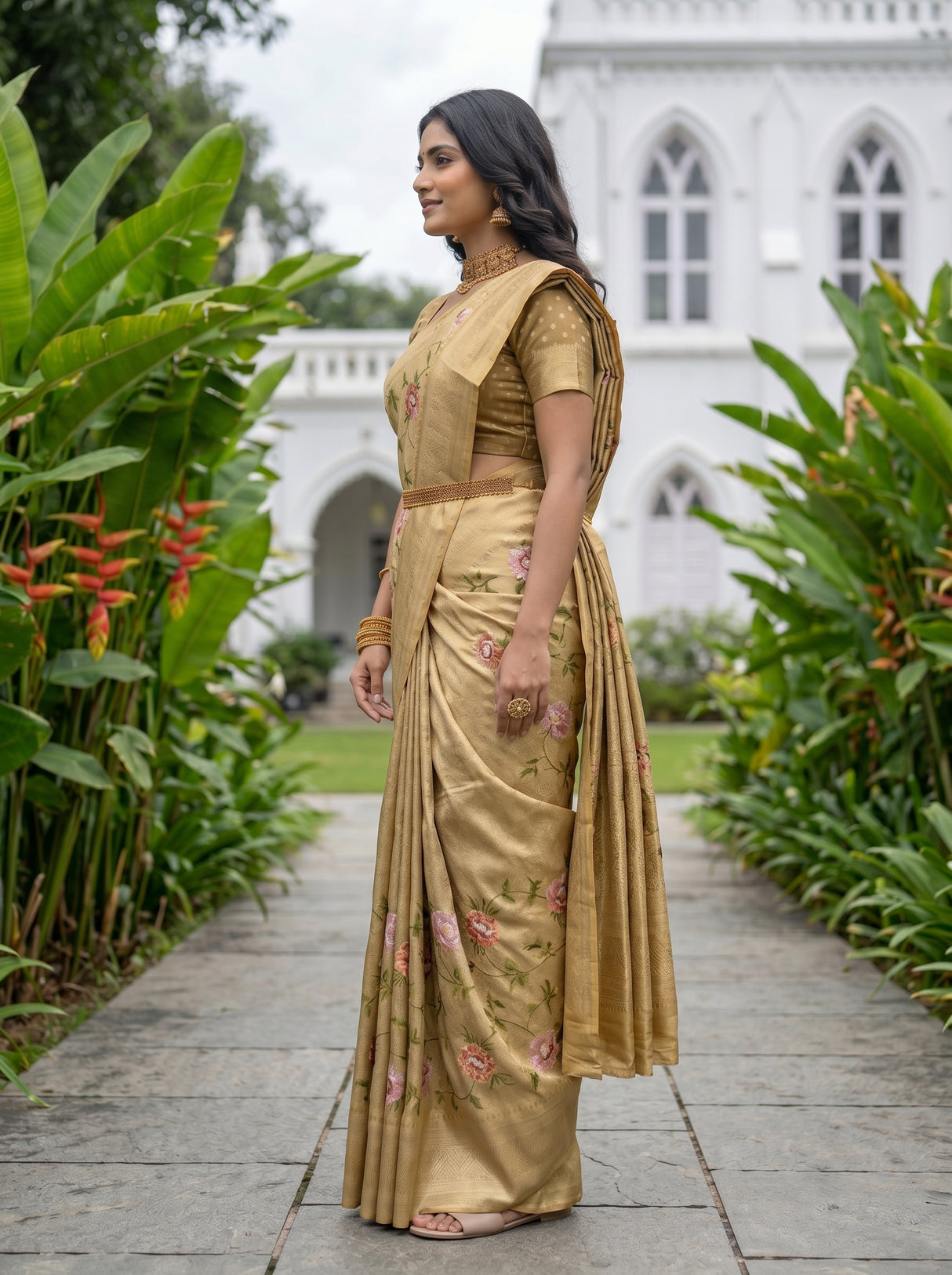 MIMOSA Saree Saree — pose 3 styling detail