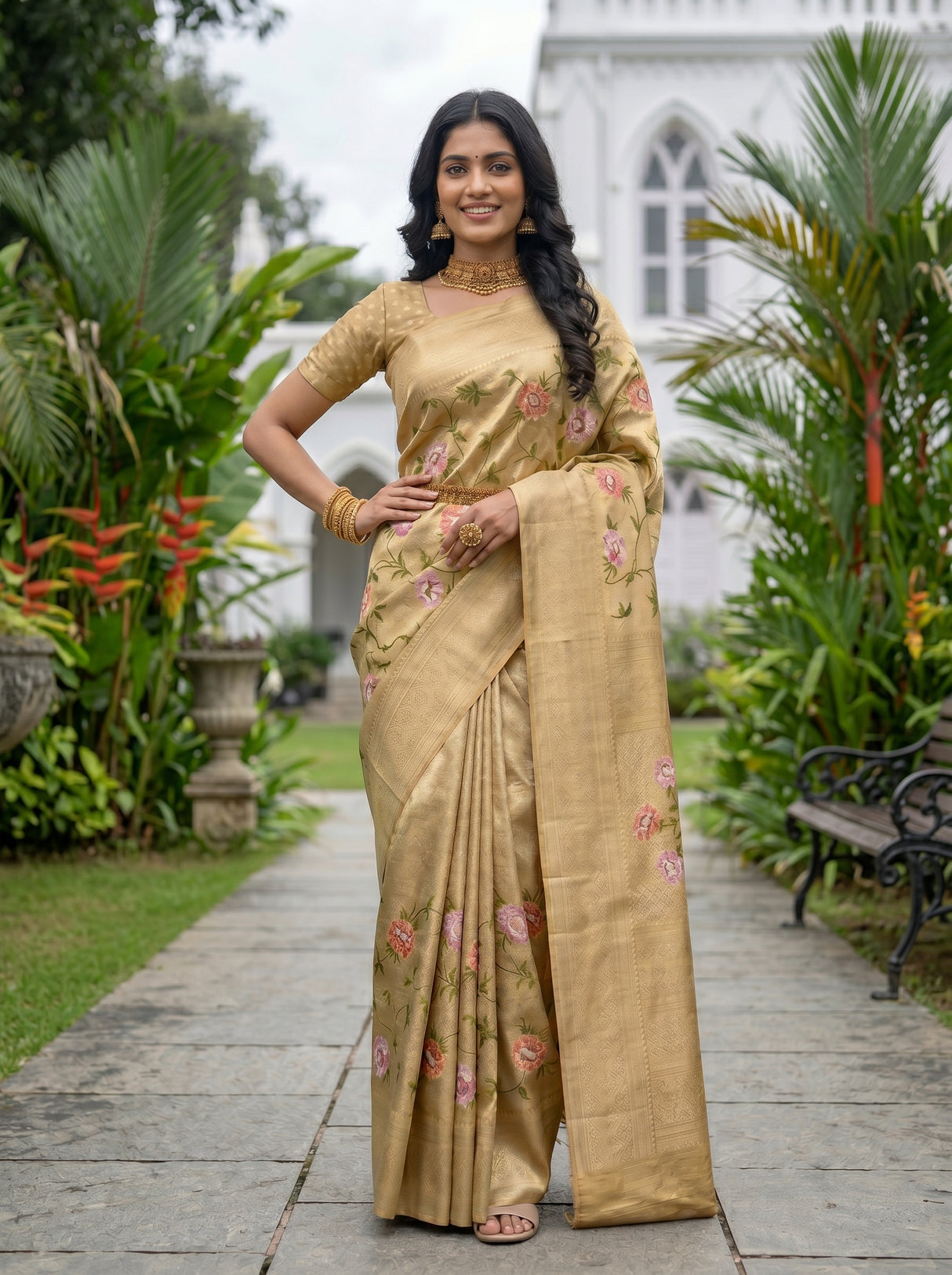 MIMOSA Saree Saree — pose 4 styling detail
