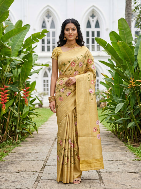 MIMOSA Saree Saree — front view on mannequin