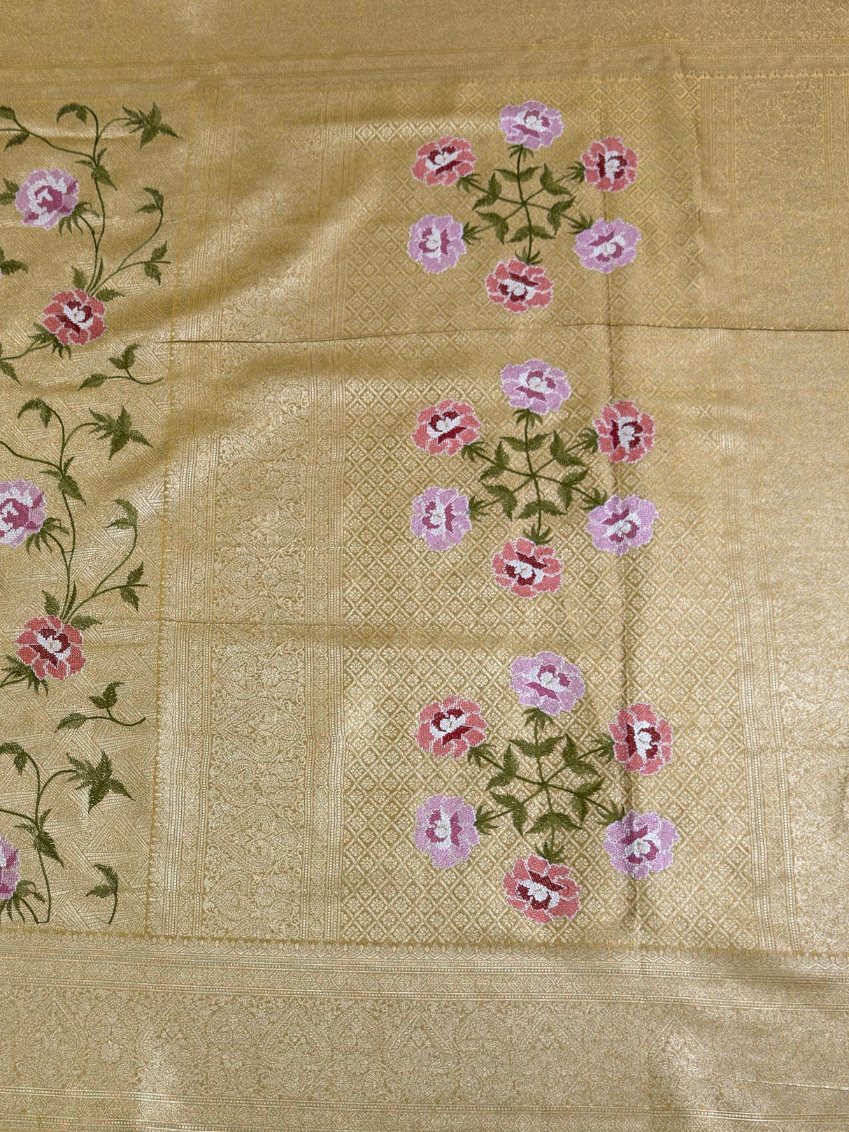 MIMOSA Saree Saree — pallu and zari work detail