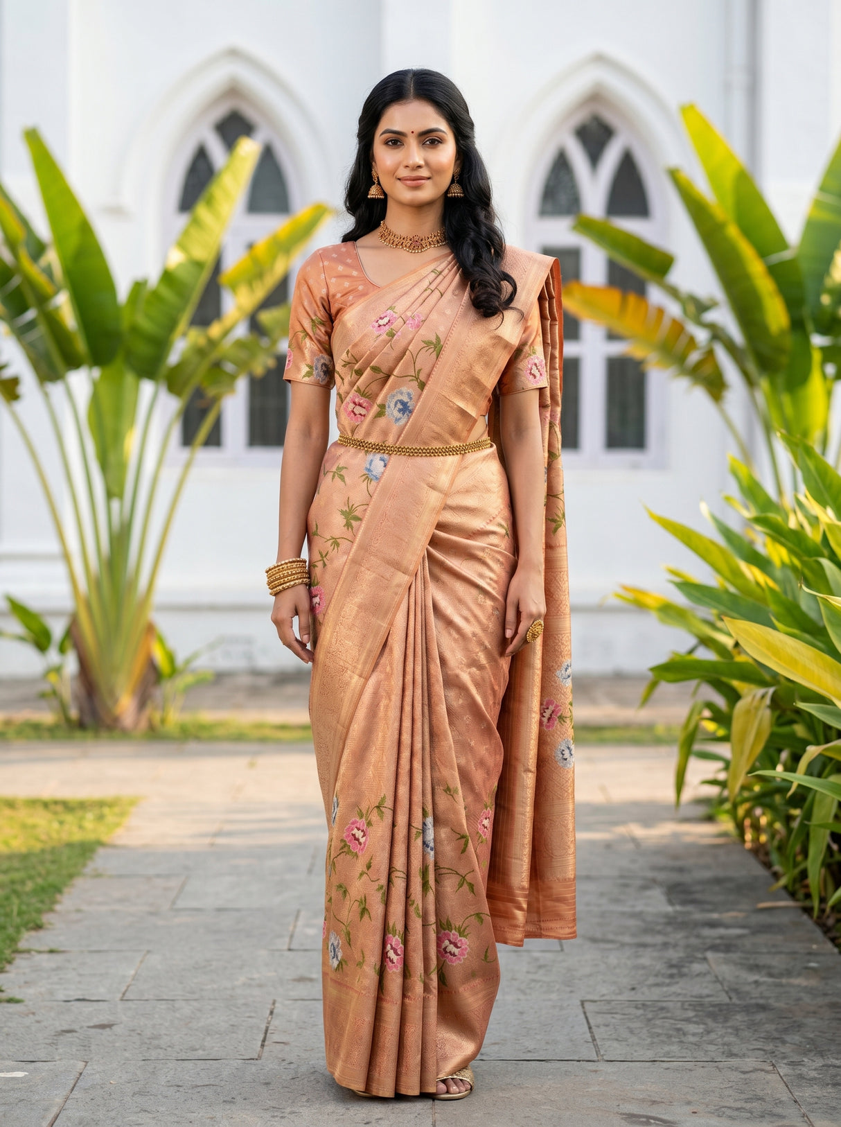 MIMOSA Saree Saree — front view on mannequin