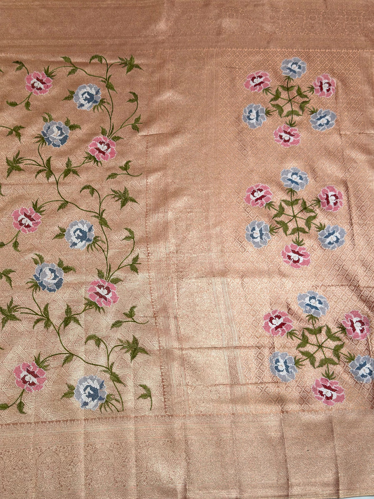 MIMOSA Saree Saree — pallu and zari work detail