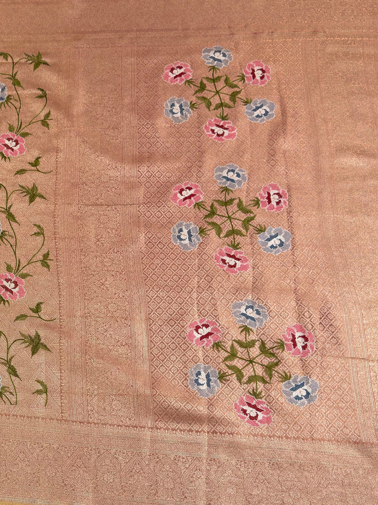 MIMOSA Saree Saree — pallu and zari work detail