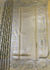 MIMOSA Gold Kanjivaram Art Silk Saree — pallu and zari work detail