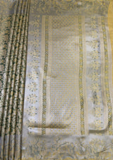 MIMOSA Gold Kanjivaram Art Silk Saree — pallu and zari work detail
