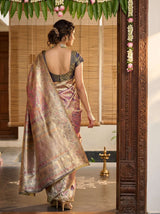 MIMOSA Gajari Kanjivaram Art Silk Saree — Blouse Fabric Detail