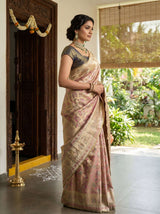 MIMOSA Gajari Kanjivaram Art Silk Saree — Lifestyle Pose