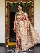 MIMOSA Gajari Kanjivaram Art Silk Saree — pose 5 styling detail