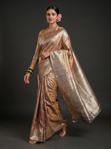 MIMOSA Maroon Kanjivaram Art Silk Saree — pose 6 styling detail