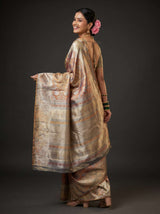 MIMOSA Maroon Kanjivaram Art Silk Saree — pose 9 styling detail