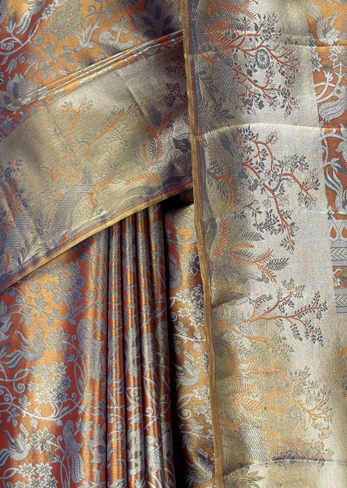 MIMOSA Maroon Kanjivaram Art Silk Saree — fleets shot full lifestyle