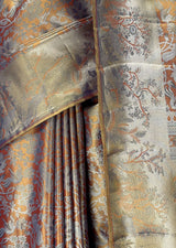 MIMOSA Maroon Kanjivaram Art Silk Saree — fleets shot full lifestyle