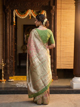 MIMOSA Rani Kanjivaram Art Silk Saree — Blouse Fabric Detail