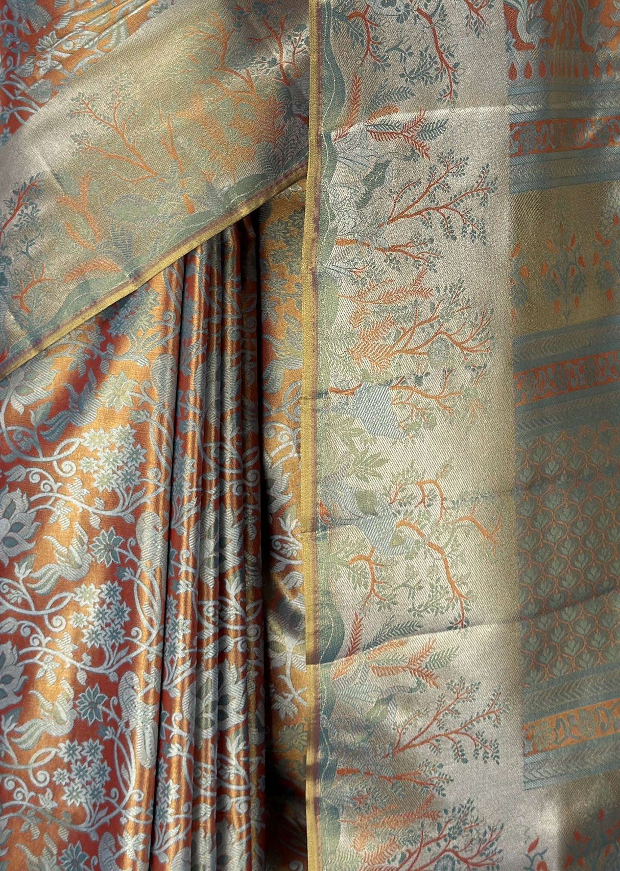 MIMOSA Saffire Kanjivaram Art Silk Saree — fleets shot full lifestyle
