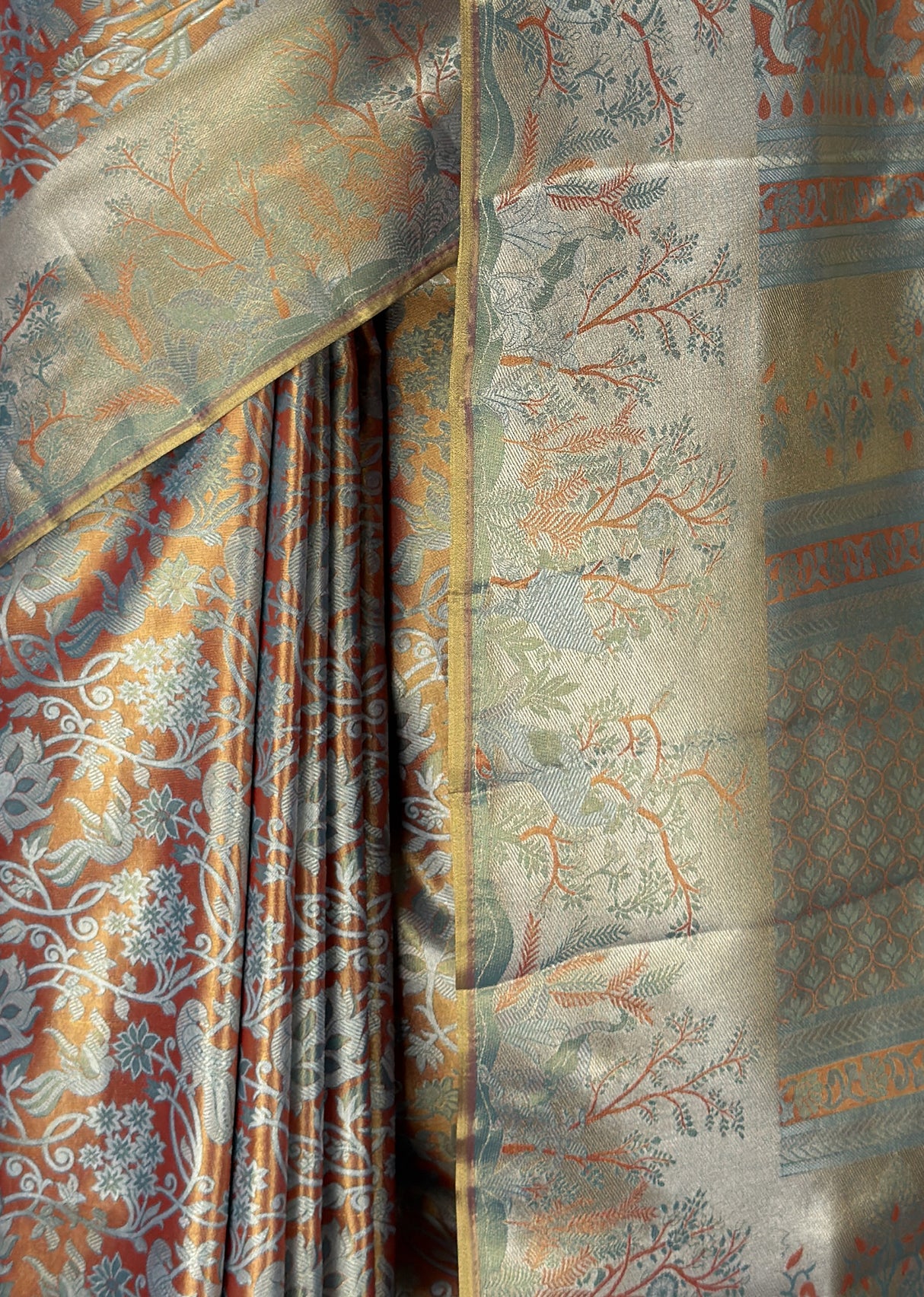 MIMOSA Saffire Kanjivaram Art Silk Saree — fleets shot full lifestyle