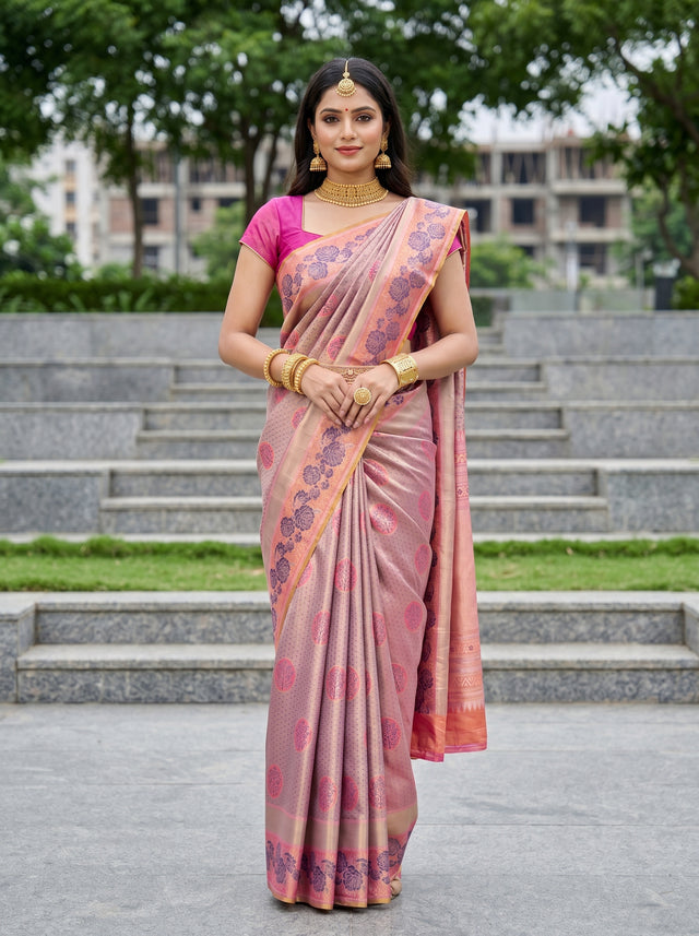 MIMOSA Saree Saree — front view on mannequin