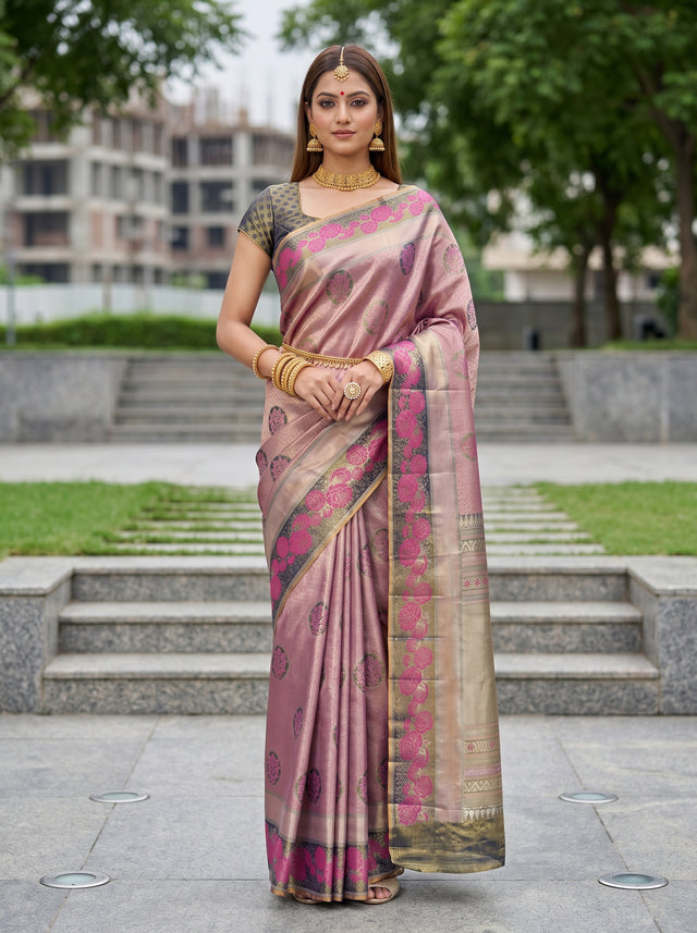 MIMOSA Saree Saree — front view on mannequin