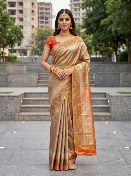 MIMOSA Saree Saree — front view on mannequin