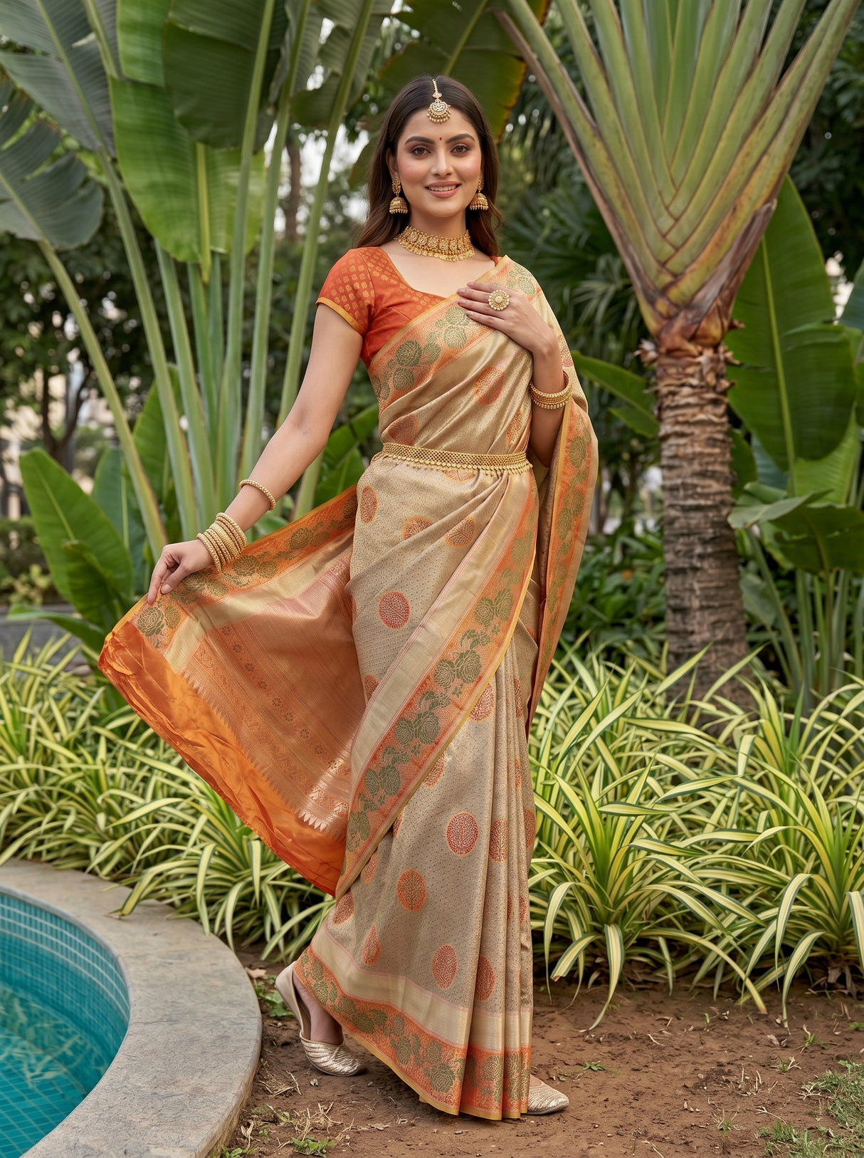 MIMOSA Saree Saree — pose 9 styling detail