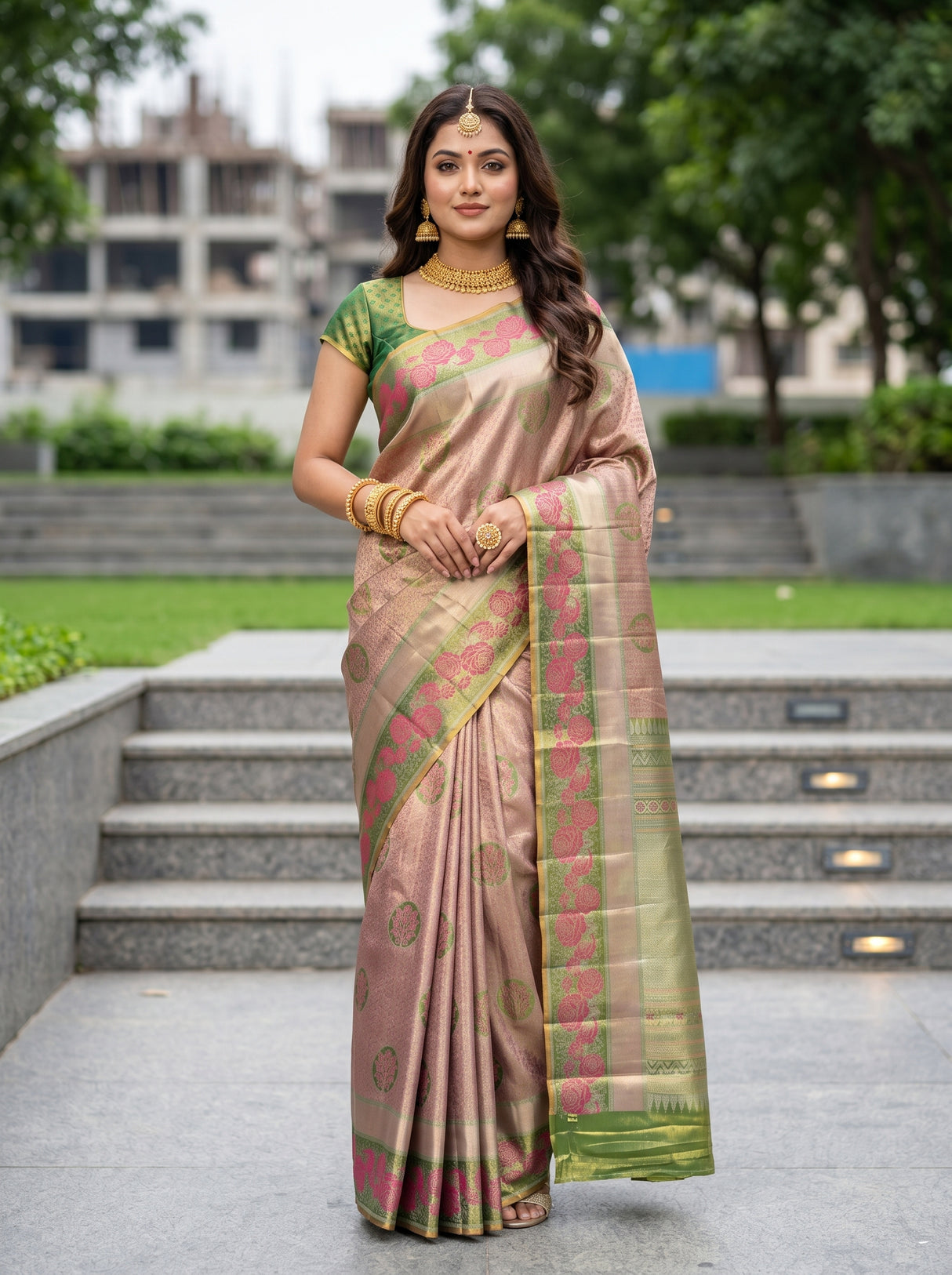 MIMOSA Saree Saree — front view on mannequin