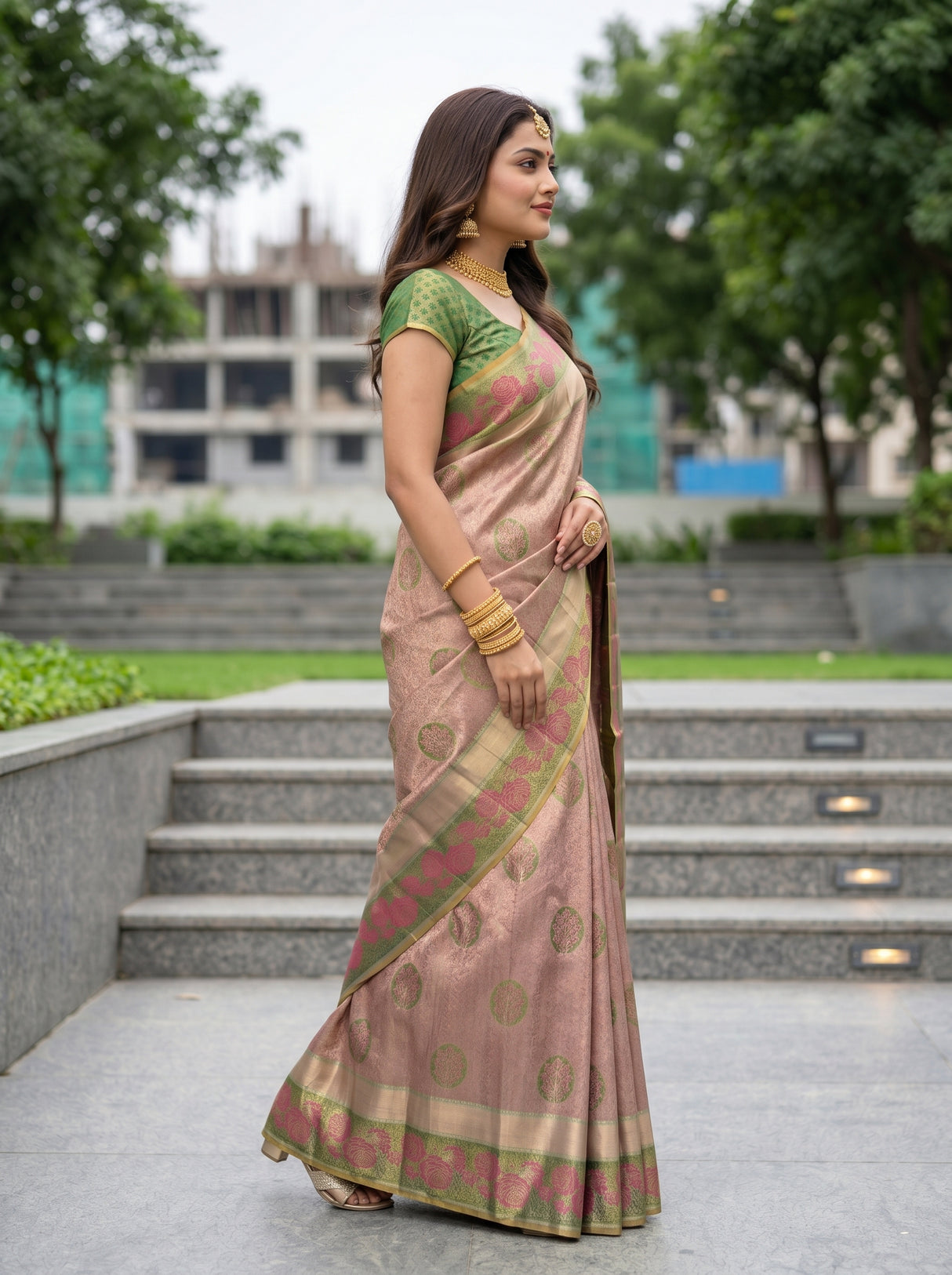 MIMOSA Saree Saree — pose 3 styling detail