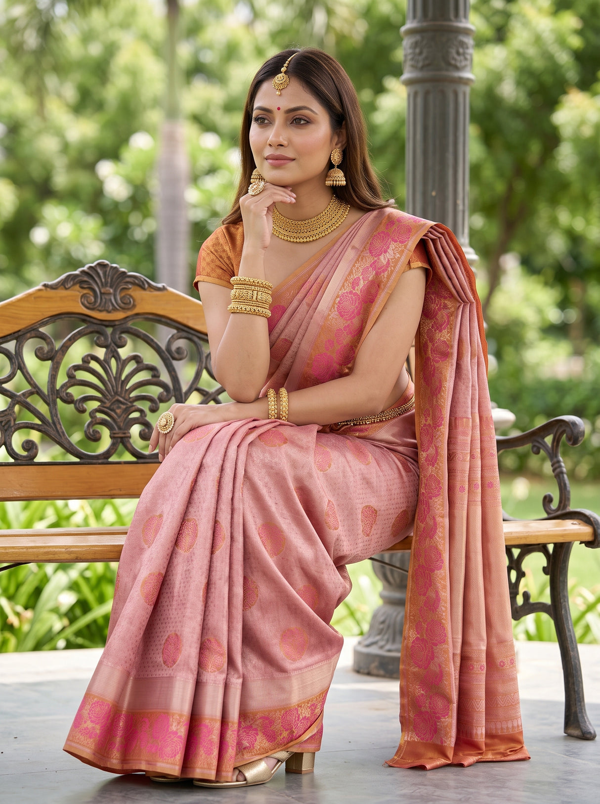 MIMOSA Saree Saree — pose 10 styling detail