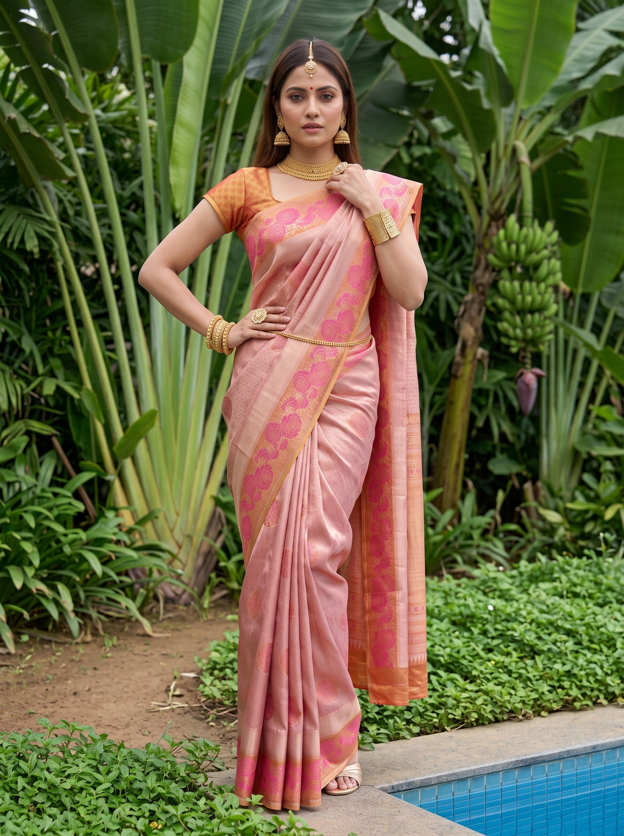 MIMOSA Saree Saree — pose 4 styling detail