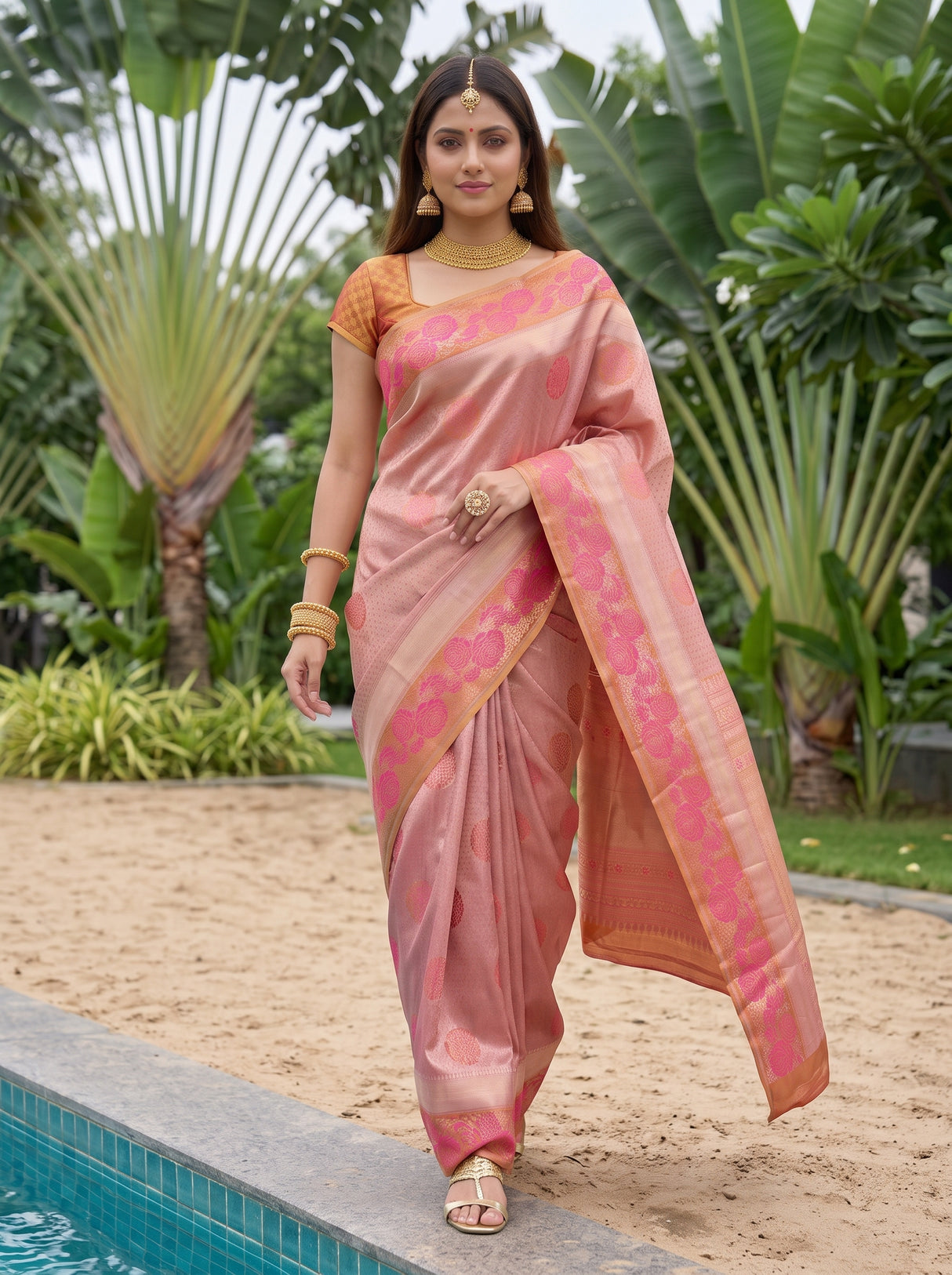 MIMOSA Saree Saree — pose 6 styling detail