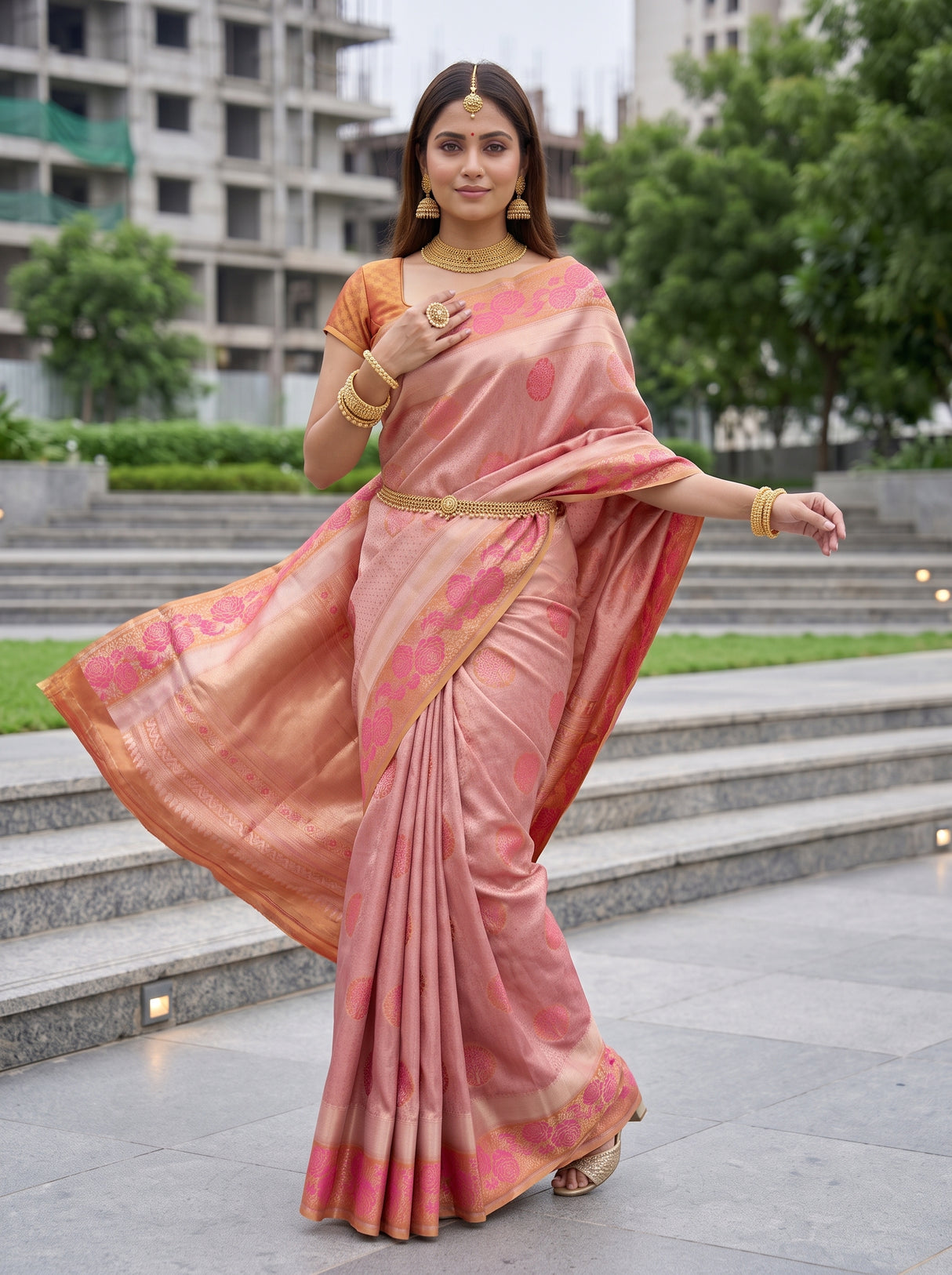MIMOSA Saree Saree — pose 9 styling detail