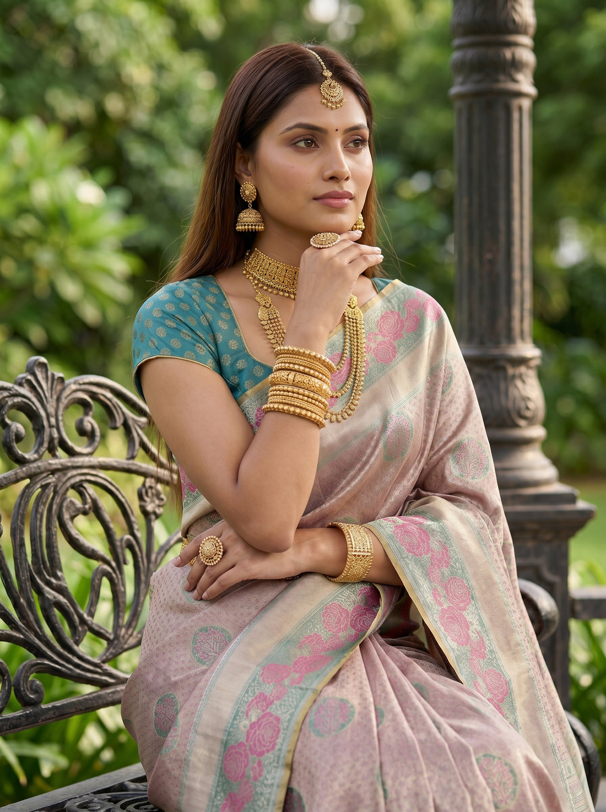 MIMOSA Saree Saree — pose 10 styling detail