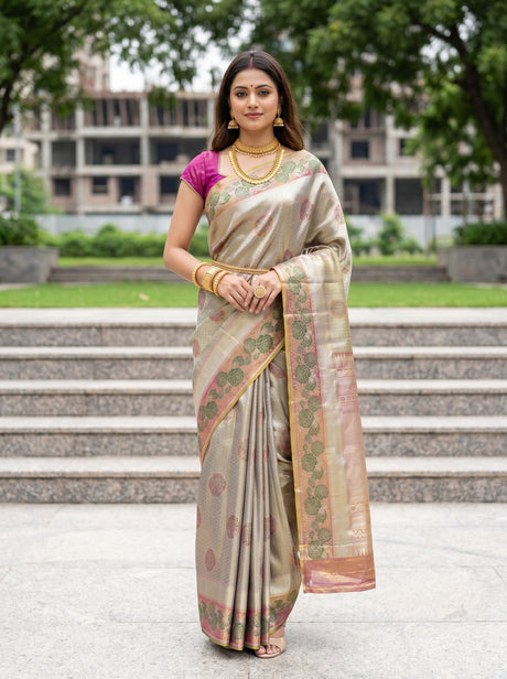 MIMOSA Saree Saree — front view on mannequin