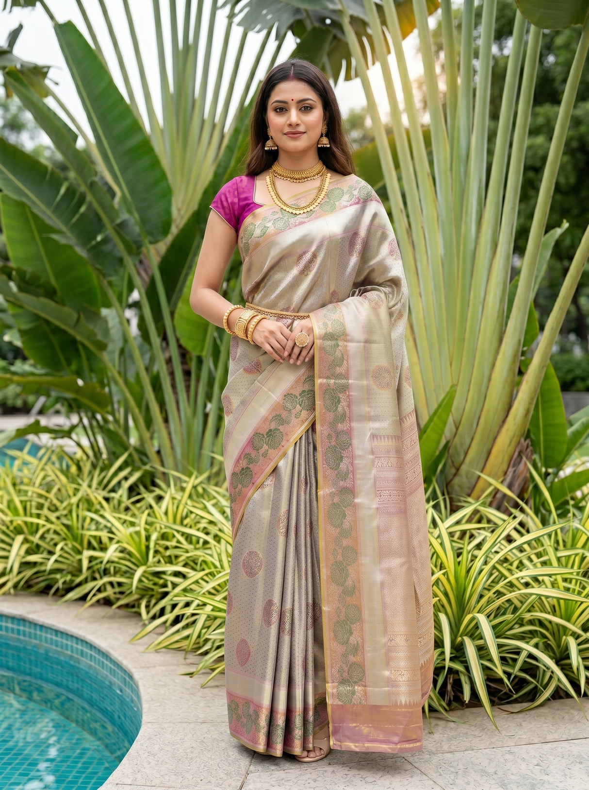 MIMOSA Saree Saree — pose 3 styling detail