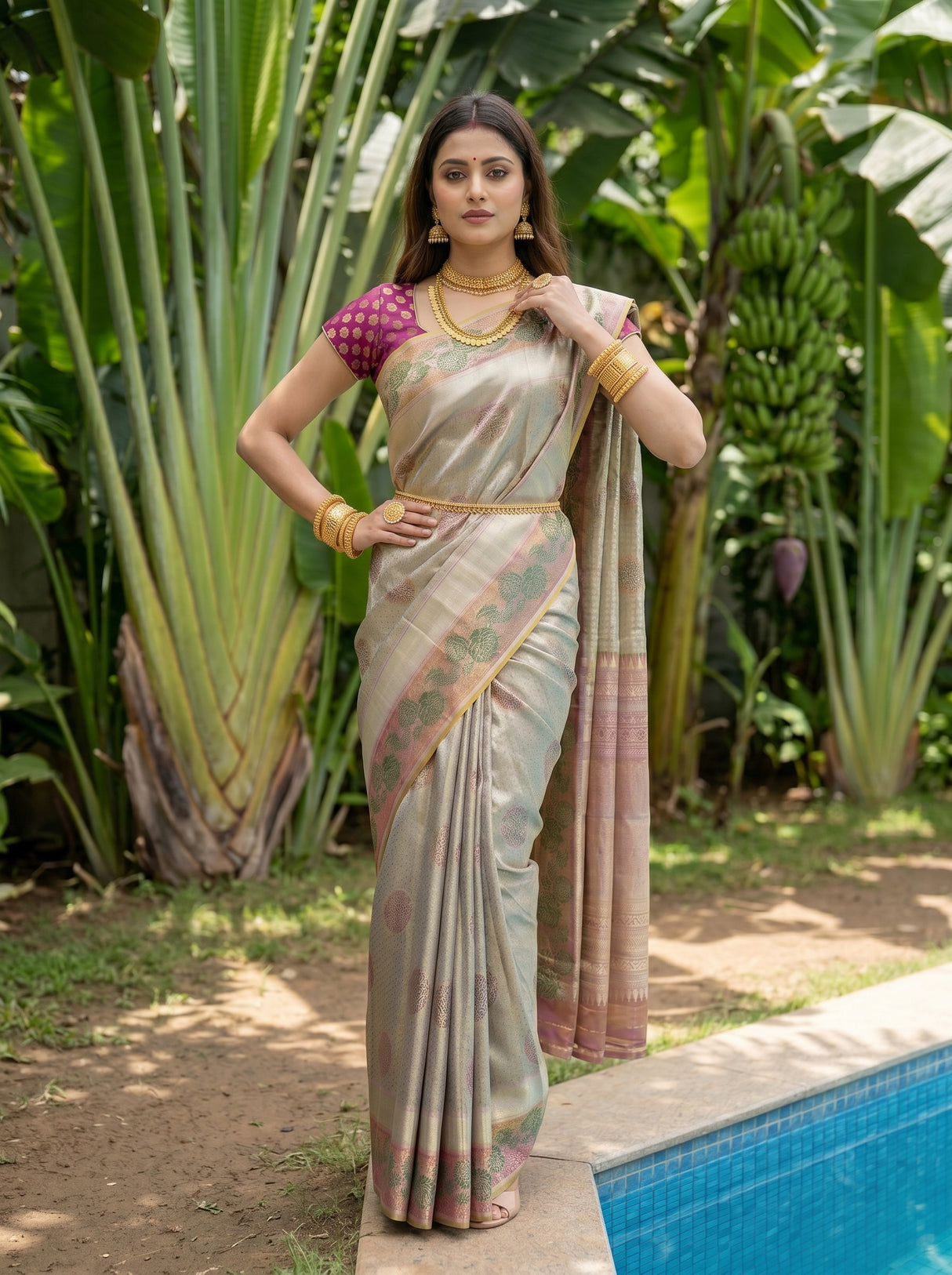 MIMOSA Saree Saree — pose 4 styling detail